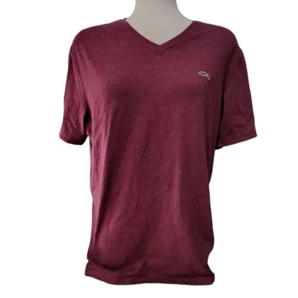 Max Mens Essentials Tees Size XL Colour Wine - Picture 1 of 6